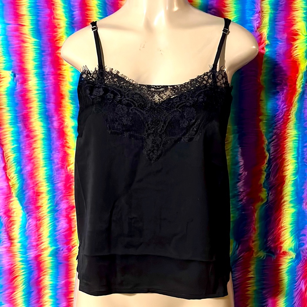Black top, feels like silk